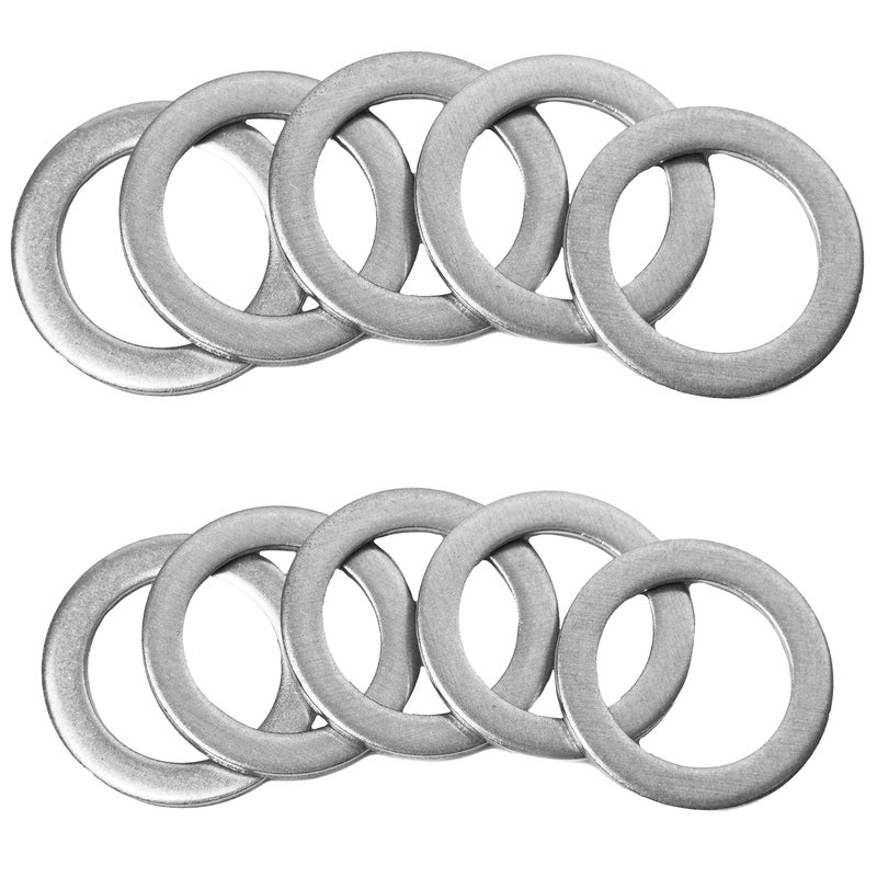 PRIME AVE 5 Rear Differential and 5 Automatic Transmission Plug Washers for Leak-Proof Solid Seal - Aluminum Crush Washers Compatible with Honda & Acura Part# 90471-PX4-000 & 94109-20000 - Image 1